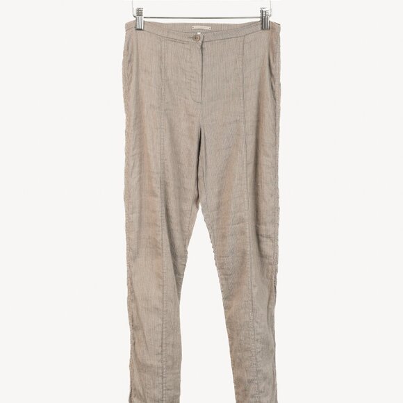Annette Gortz SS/16 Eric Brown Linen-Blend Skinny Pants